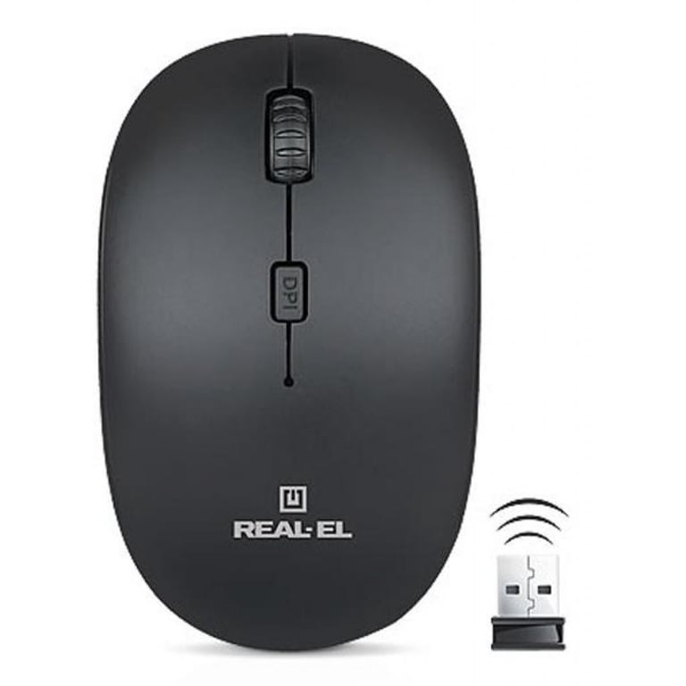 Мишка REAL-EL RM-301 black - фото 2
