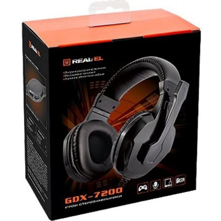 Навушники REAL-EL GDX-7200 Black - фото 6