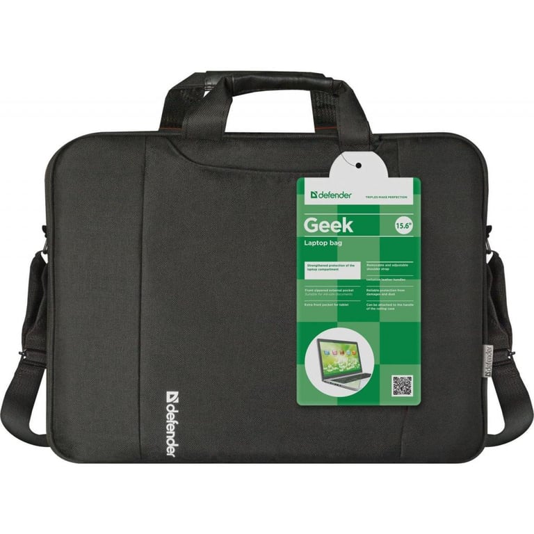 Сумка для ноутбука Defender 15,6" Geek black (26084) - фото 7