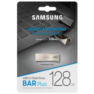 USB флеш накопичувач Samsung 128GB Bar Plus Silver USB 3.1 (MUF-128BE3/APC) - фото 7