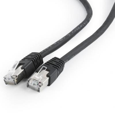 Патч-корд Cablexpert 0.5м FTP, Cat 6, черный (PP6-0.5M/BK) - фото 1
