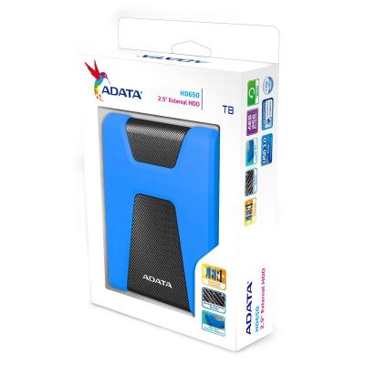 Зовнішній жорсткий диск 2.5" 2TB ADATA (AHD650-2TU31-CBL) - фото 5 Зовнішній жорсткий диск 2.5" 2TB ADATA (AHD650-2TU31-CBL) - фото 5