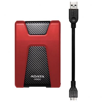Зовнішній жорсткий диск 2.5" 2TB ADATA (AHD650-2TU31-CRD) - фото 4 Зовнішній жорсткий диск 2.5" 2TB ADATA (AHD650-2TU31-CRD) - фото 4