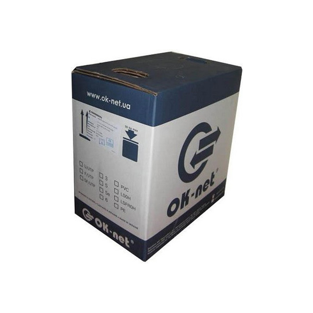 Кабель мережевий OK-Net UTP cat.5e 305м (U/UTP-cat.5Е) (КПВ-ВП (350) 4*2*0,50) - фото 4 Кабель мережевий OK-Net UTP cat.5e 305м (U/UTP-cat.5Е) (КПВ-ВП (350) 4*2*0,50) - фото 4
