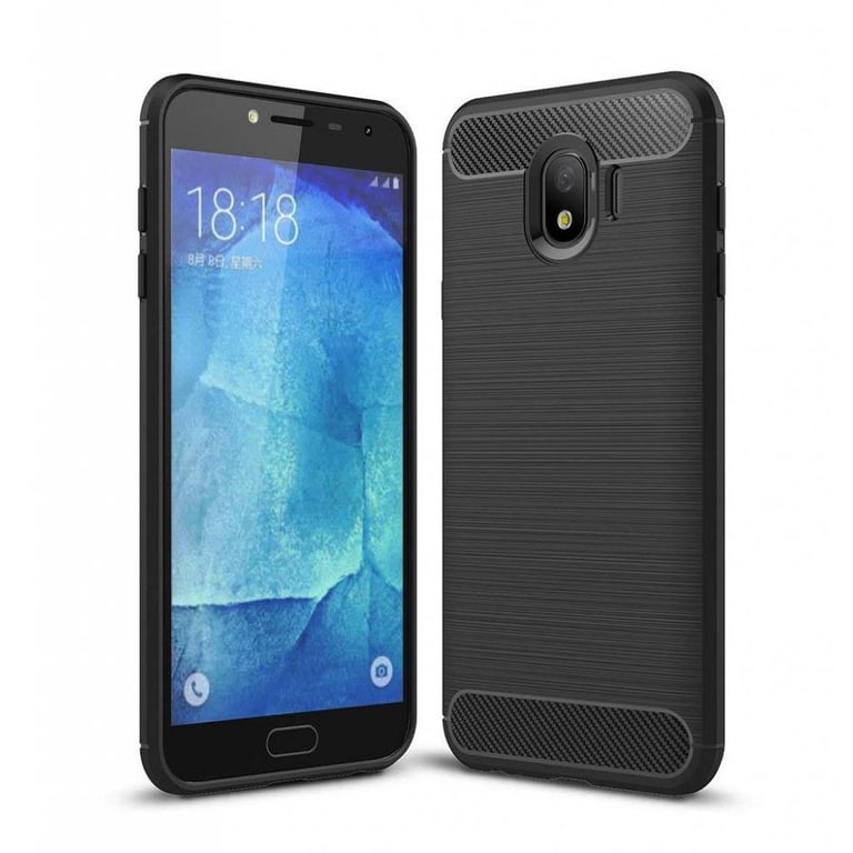 Чохол до мобільного телефона Laudtec для Samsung J4/J400 Carbon Fiber (Black) (LT-J400F) - фото 1