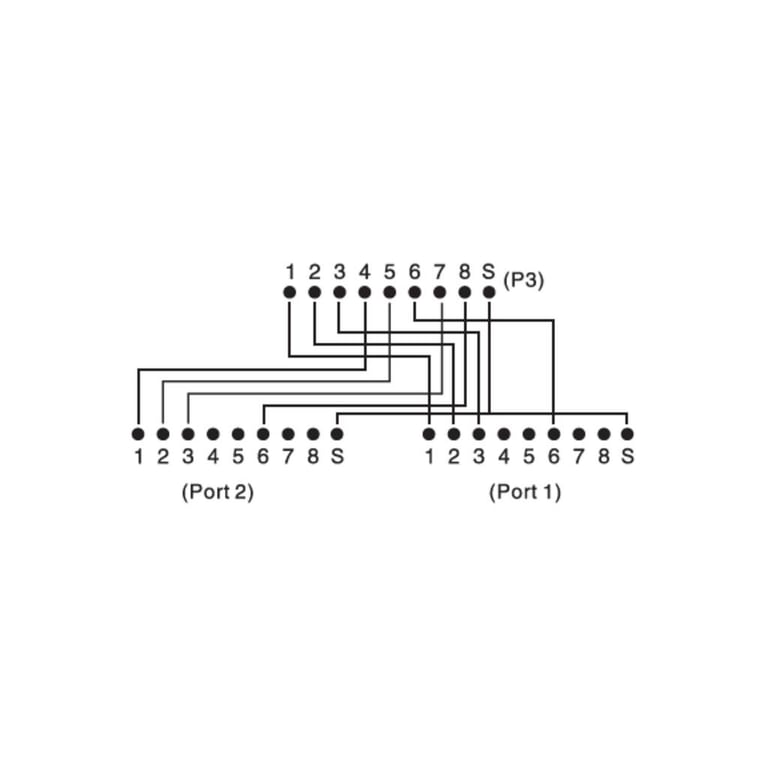 Розгалужувач Digitus витой пары, STP, cat.5e, 1x2RJ-45 (DN-93904) - фото 2