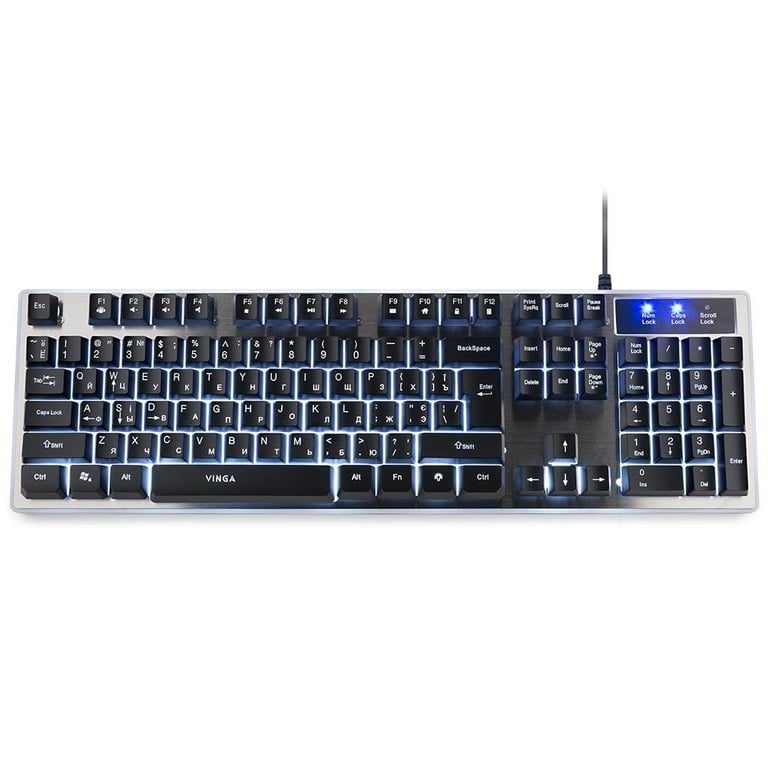 Клавіатура Vinga KBG839 black - фото 2
