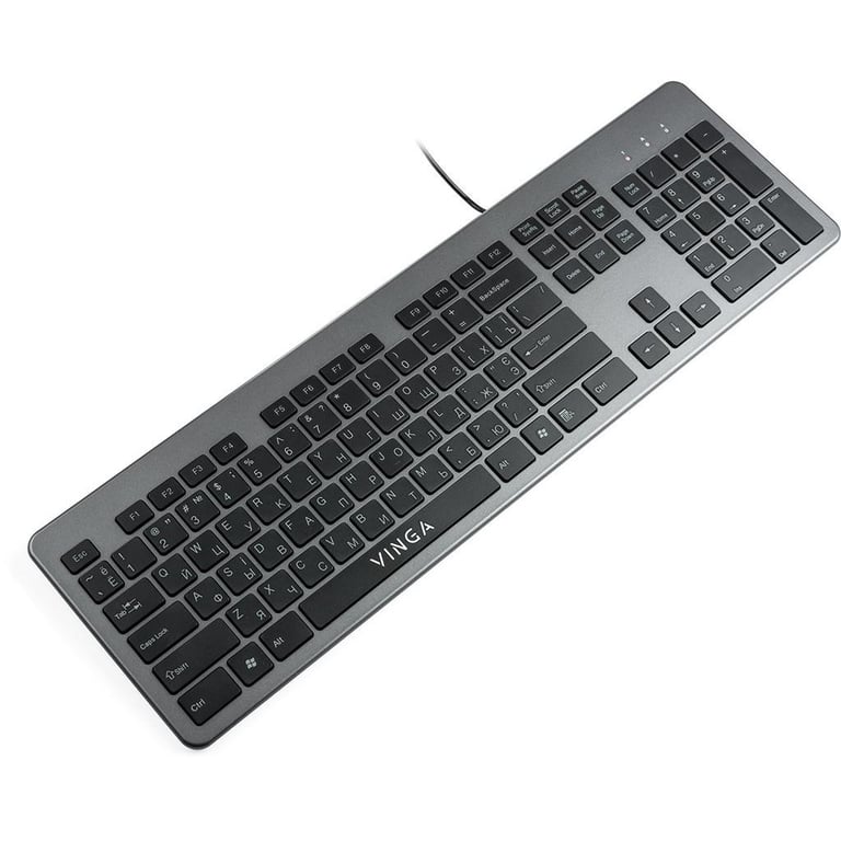 Клавіатура Vinga KB735 black-grey - фото 2