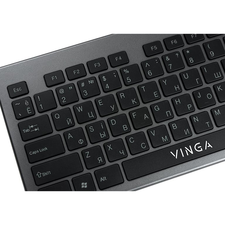 Клавіатура Vinga KB735 black-grey - фото 9