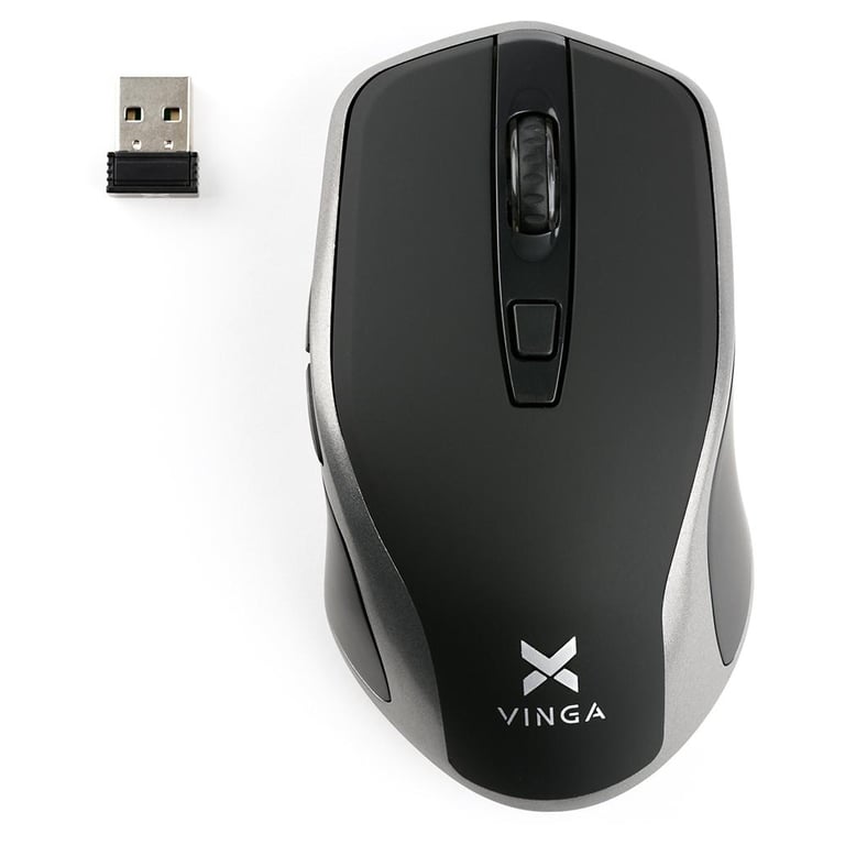 Мишка Vinga MSW-909 Silent black-grey - фото 1
