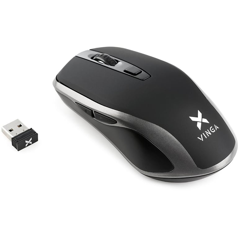 Мишка Vinga MSW-909 Silent black-grey - фото 3