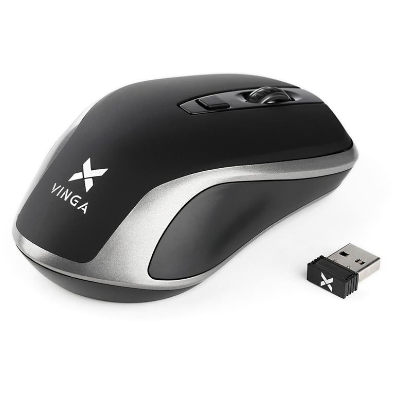 Мишка Vinga MSW-909 Silent black-grey - фото 6
