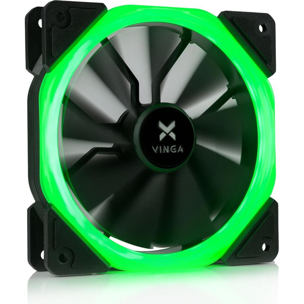 Кулер до корпусу Vinga LED fan-01 green - головне фото