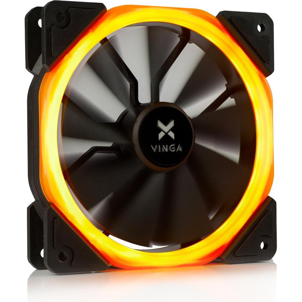 Кулер до корпусу Vinga LED fan-01 orange - головне фото