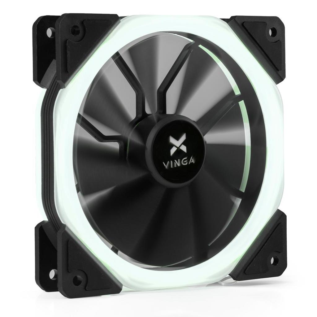 Кулер до корпусу Vinga LED fan-02 white Кулер до корпусу Vinga LED fan-02 white