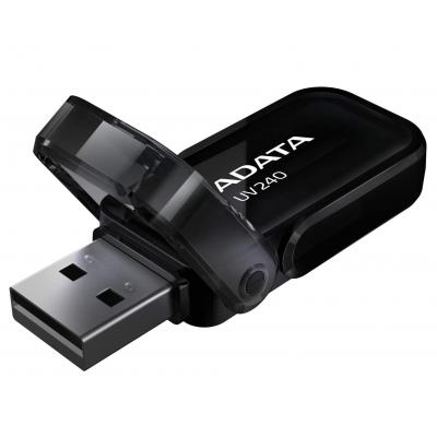 USB флеш накопичувач ADATA 32GB UV240 Black USB 2.0 (AUV240-32G-RBK) - фото 2