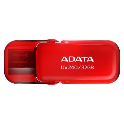 USB флеш накопичувач ADATA 32GB UV240 Red USB 2.0 (AUV240-32G-RRD) - фото 1