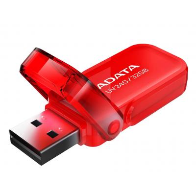 USB флеш накопичувач ADATA 32GB UV240 Red USB 2.0 (AUV240-32G-RRD) - фото 2