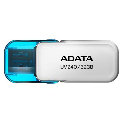 USB флеш накопичувач ADATA 32GB UV240 White USB 2.0 (AUV240-32G-RWH) - фото 1