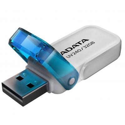 USB флеш накопичувач ADATA 32GB UV240 White USB 2.0 (AUV240-32G-RWH) - фото 2
