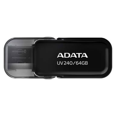 USB флеш накопичувач ADATA 64GB UV240 Black USB 2.0 (AUV240-64G-RBK) - фото 1
