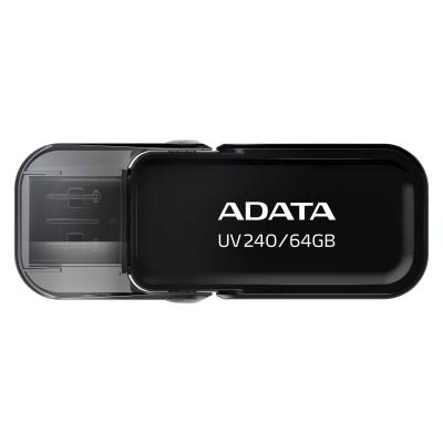 USB флеш накопичувач ADATA 64GB UV240 Black USB 2.0 (AUV240-64G-RBK) - фото 1
