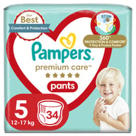 Підгузки Pampers Premium Care Pants Junior Розмір 5 (12-17 кг) 34 шт (8001090759870) - фото 1