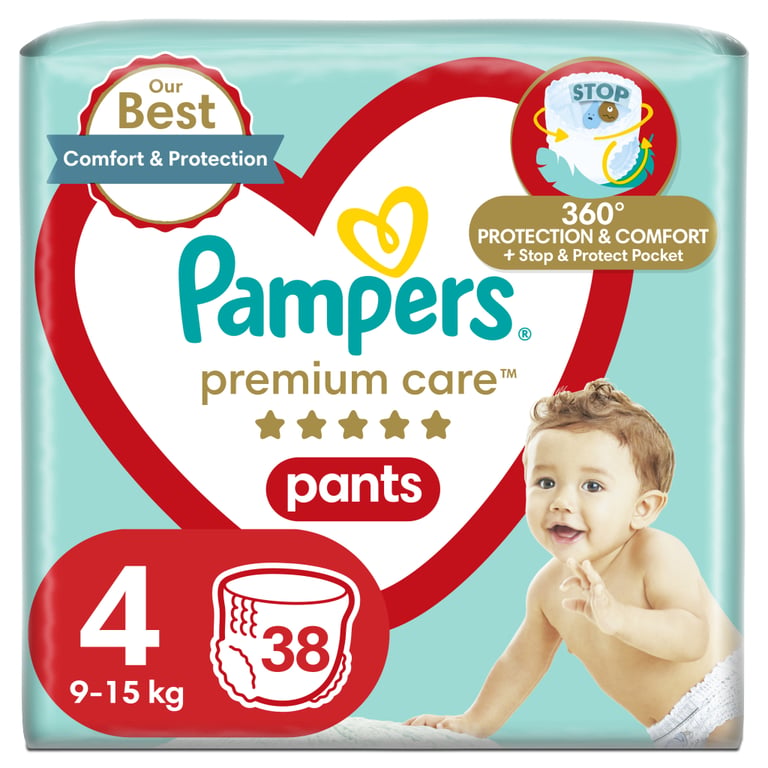 Підгузки Pampers Premium Care Pants Maxi Розмір 4 (9-15 кг) 38 шт (8001090759832) - фото 1