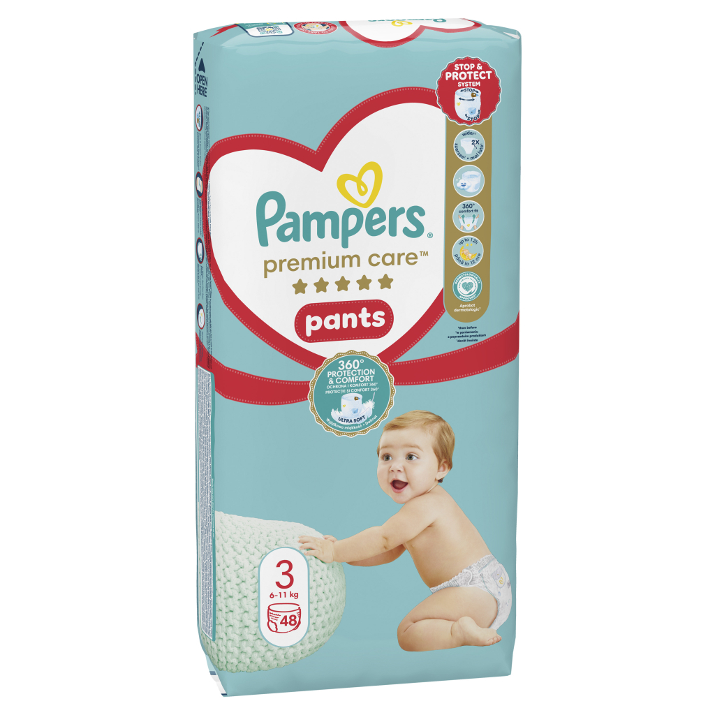 Підгузки Pampers Premium Care Pants Midi Розмір 3 (6-11 кг) 48 шт (8001090759795) - фото 2 Підгузки Pampers Premium Care Pants Midi Розмір 3 (6-11 кг) 48 шт (8001090759795) - фото 2
