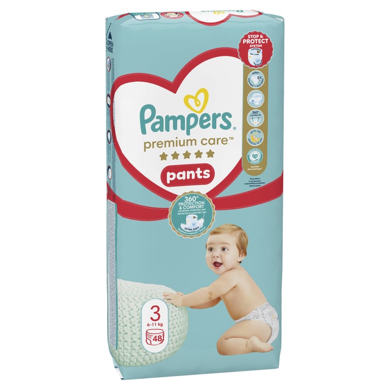 Підгузки Pampers Premium Care Pants Midi Розмір 3 (6-11 кг) 48 шт (8001090759795) - фото 2