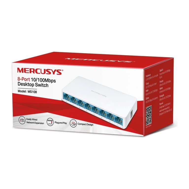 Комутатор мережевий Mercusys MS108 - фото 2
