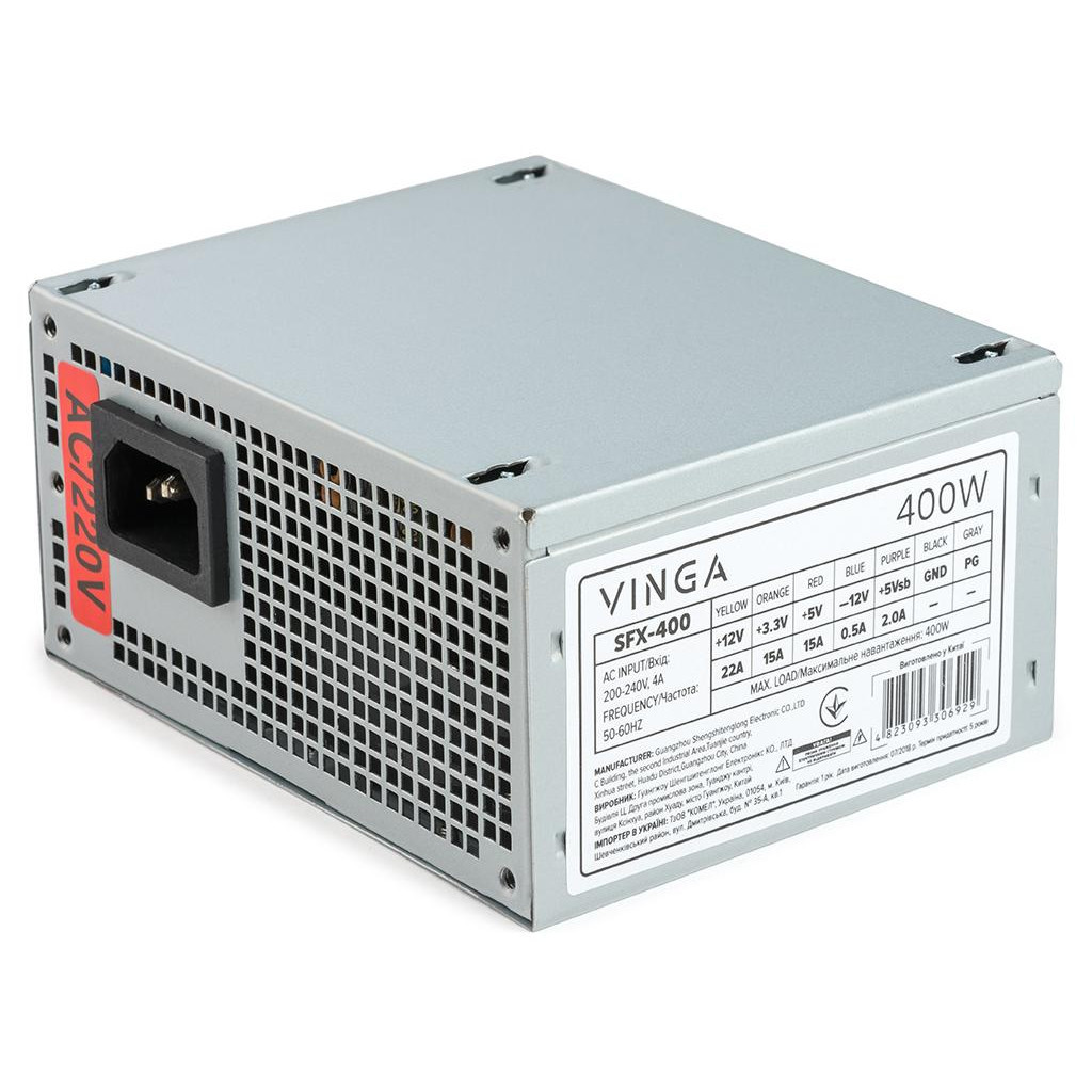 Блок живлення Vinga 400W ОЕМ (SFX-400) - головне фото