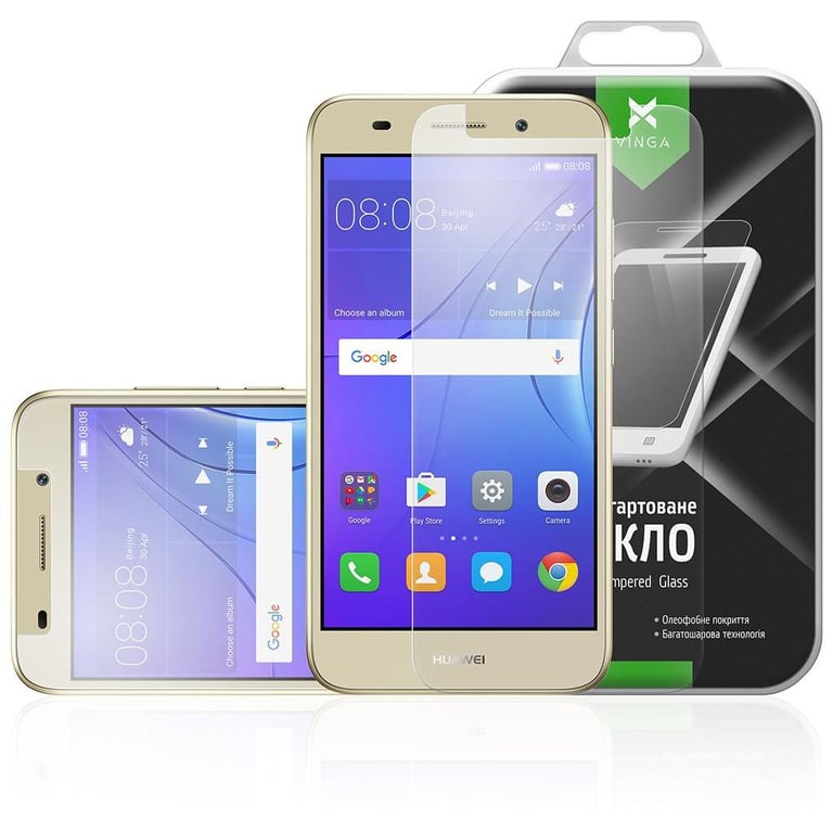 Скло захисне Vinga для Huawei Y3 2017 (Clear) (VTPGS-Y32017) - фото 1