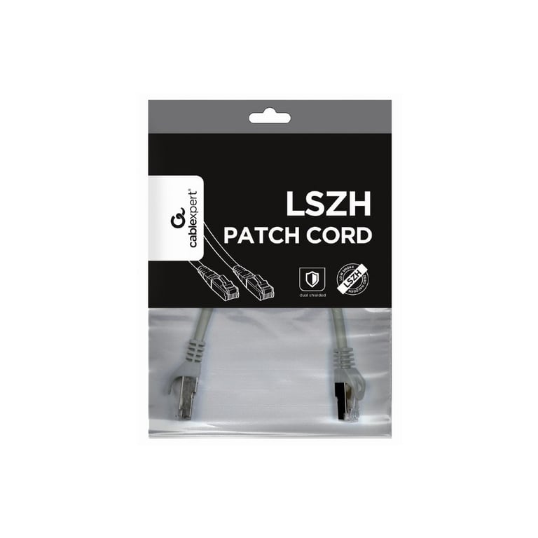 Патч-корд 3м S/FTP Cat 6A CU LSZH gray Cablexpert (PP6A-LSZHCU-3M) - фото 4
