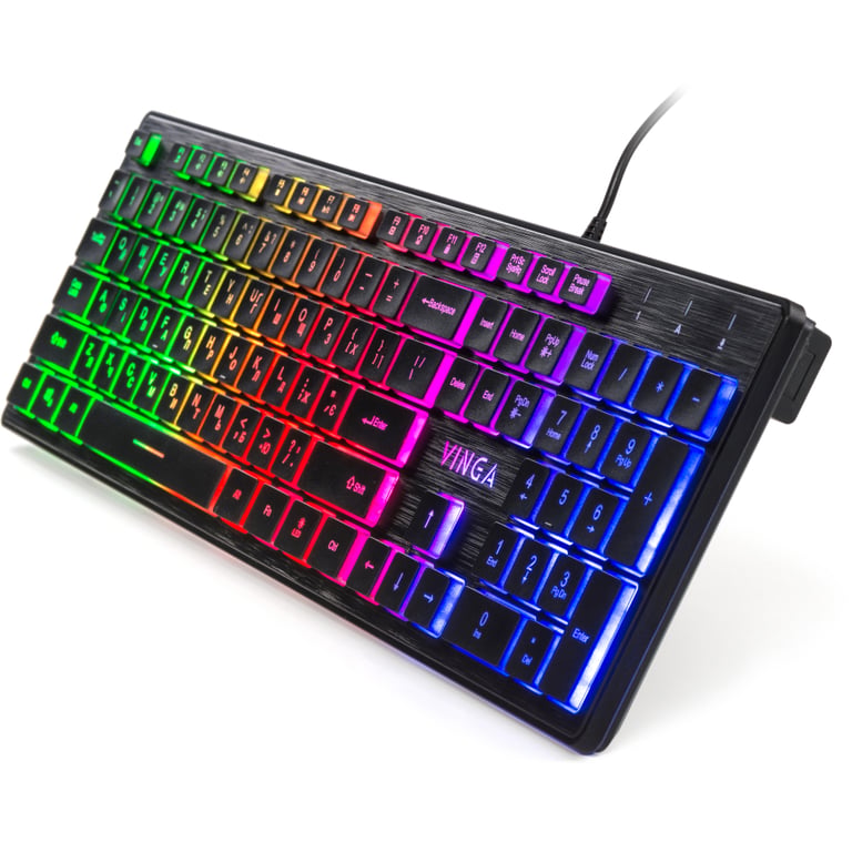 Клавіатура Vinga KB410 black - фото 2