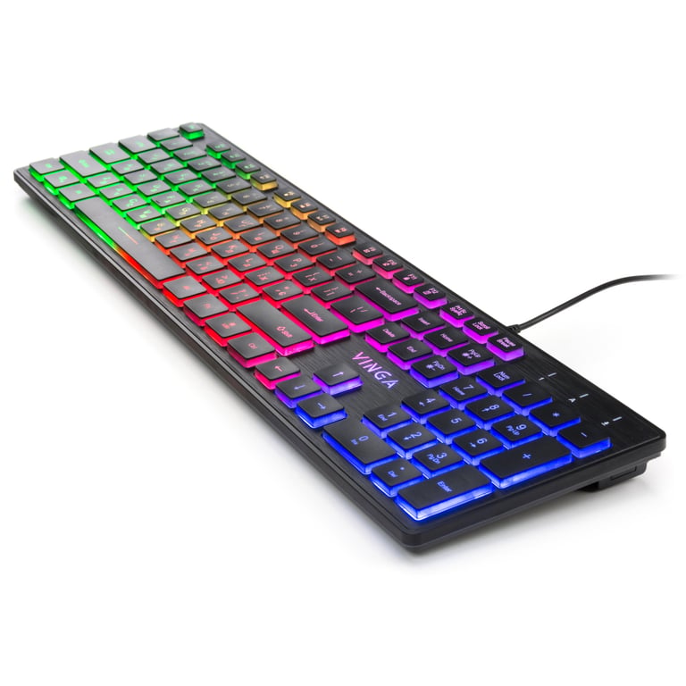 Клавіатура Vinga KB410 black - фото 3