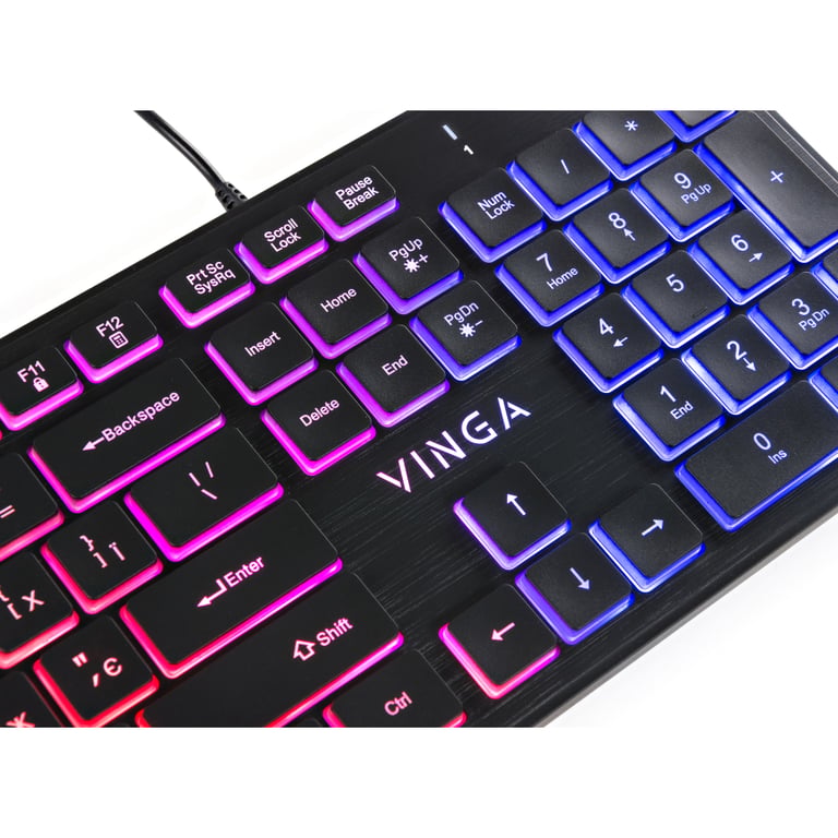 Клавіатура Vinga KB410 black - фото 6