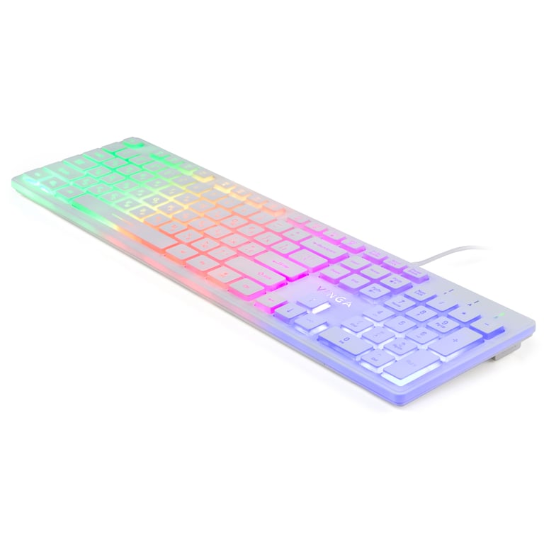 Клавіатура Vinga KB410 White - фото 8