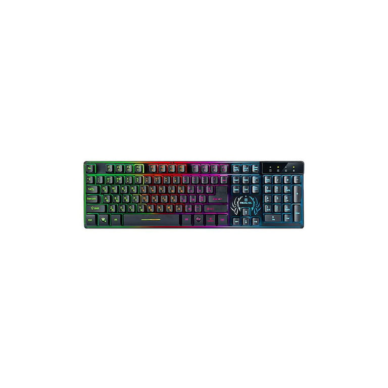 Клавіатура REAL-EL 7090 Comfort Backlit, black - фото 1
