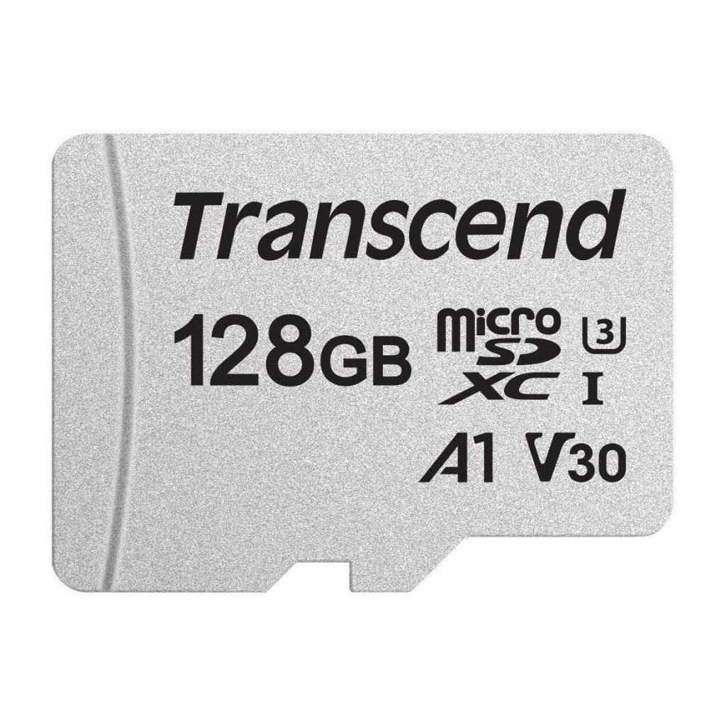 Карта пам'яті Transcend 128GB microSDXC class 10 UHS-I U3 A1 (TS128GUSD300S) - фото 1 Карта пам'яті Transcend 128GB microSDXC class 10 UHS-I U3 A1 (TS128GUSD300S) - фото 1