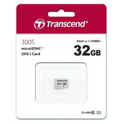 Карта пам'яті Transcend 32GB microSDHC class 10 UHS-I U1 (TS32GUSD300S) - фото 2 Карта пам'яті Transcend 32GB microSDHC class 10 UHS-I U1 (TS32GUSD300S) - фото 2