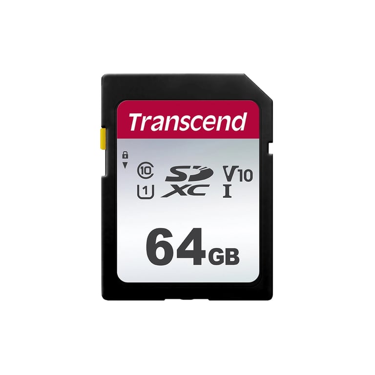 Карта пам'яті Transcend 64GB SDXC class 10 UHS-I U3 V10 (TS64GSDC300S) - фото 1