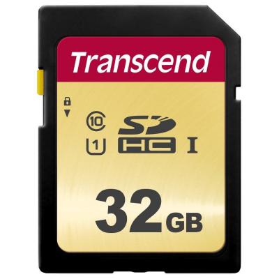 Карта пам%27яті Transcend 32GB SDHC class 10 UHS-I U1 (TS32GSDC500S) - головне фото