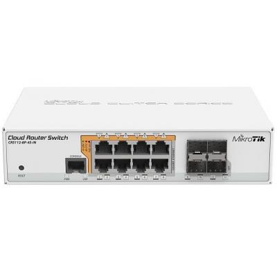 Комутатор мережевий Mikrotik CRS112-8P-4S-IN - фото 1