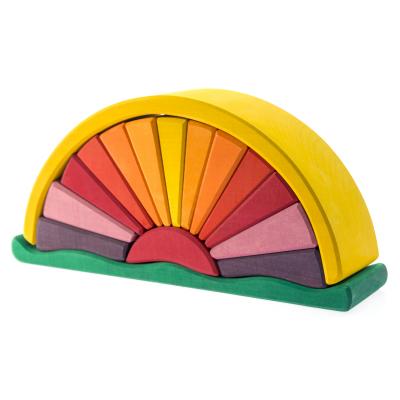 Конструктор Nic деревянный Восход желтый (NIC523320) - фото 1 Конструктор Nic деревянный Восход желтый (NIC523320) - фото 1