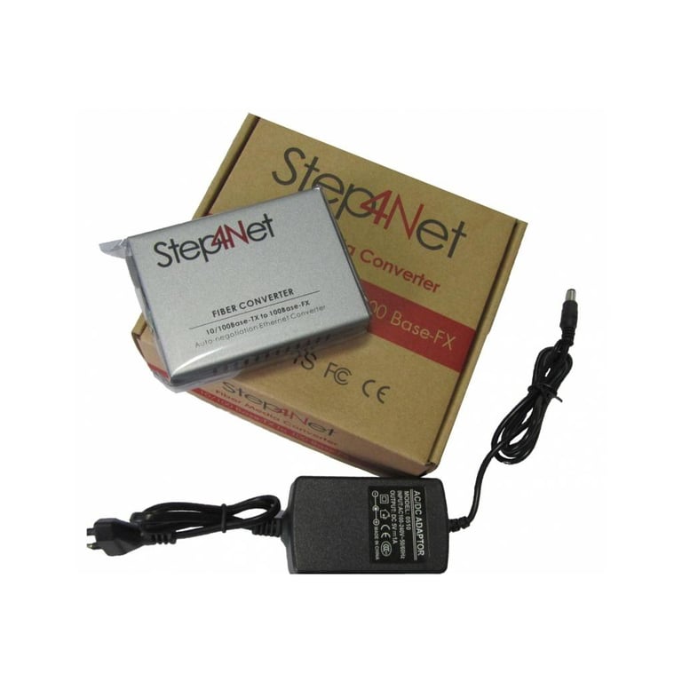 Медіаконвертер Step4Net 10/100Base-TX to 100Base-FX, SM, 1310nm, SC/PC, 20км (MC-D-0,1-1SM-1310nm-20) - фото 2