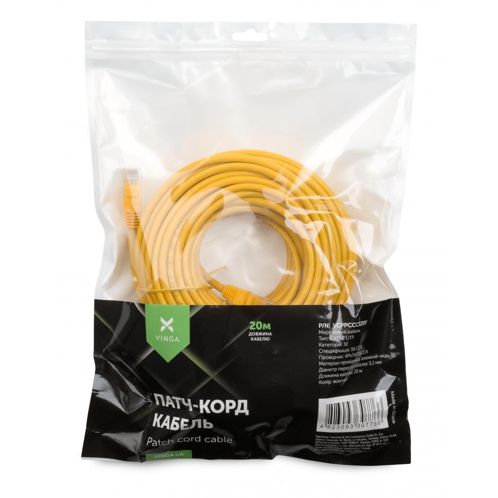 Патч-корд Vinga 20 m CCA (VCPPCCCS20Y) - фото 4 Патч-корд Vinga 20 m CCA (VCPPCCCS20Y) - фото 4