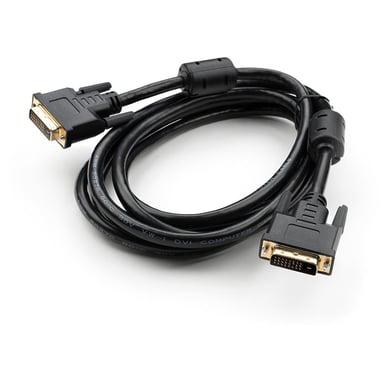 Кабель мультимедійний DVI M to DVI M 3.0m 24+1pin Vinga (VCPDCDVIMM3BK) - фото 1