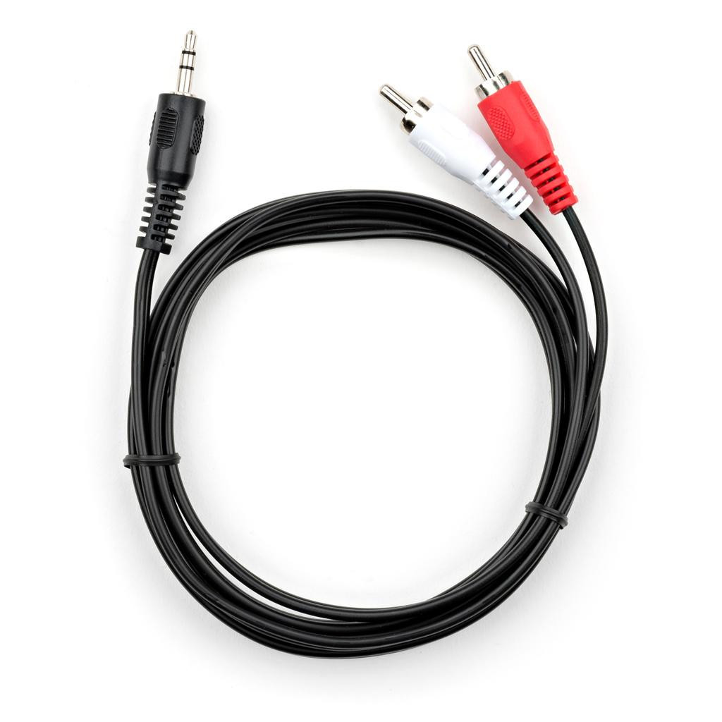 Кабель мультимедійний Jack 3.5mm M to 2xRCA 1.5 m Vinga (VCPDCJ35MRCA21.5BK) - фото 1