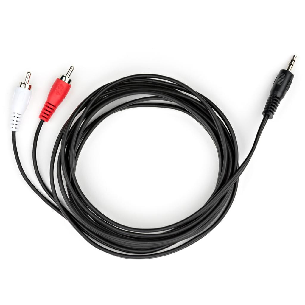 Кабель мультимедійний 3.5mm M to 2xRCA M 3.0m Vinga (VCPDCJ35MRCA23BK) - фото 1